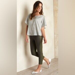 Prana olive cropped jeans! EUC!